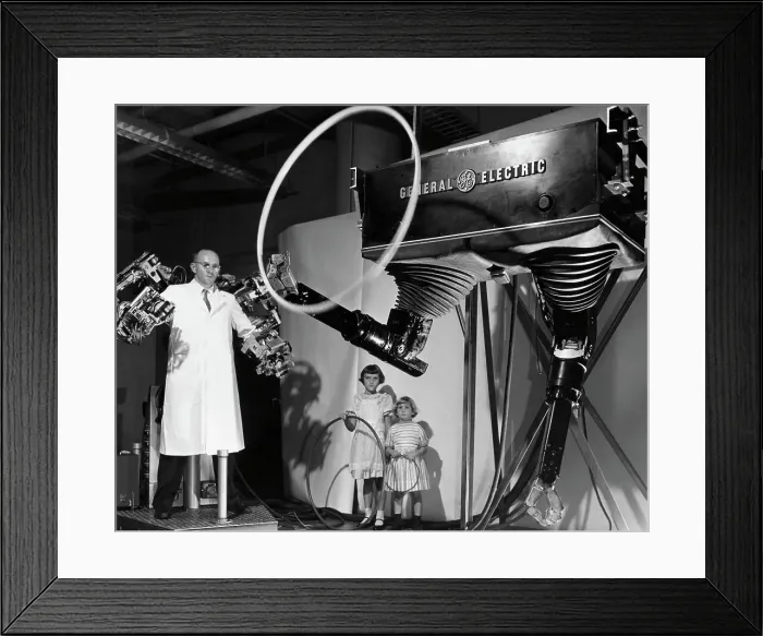 Framed Print : General Elecric Robot Spinning Hula Hoop Framed Print : General Elecric Robot Spinning Hula Hoop