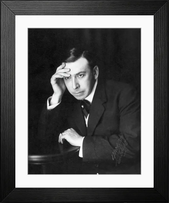 Framed Print : Booth Tarkington Dramatic Portrait Framed Print : Booth Tarkington Dramatic Portrait
