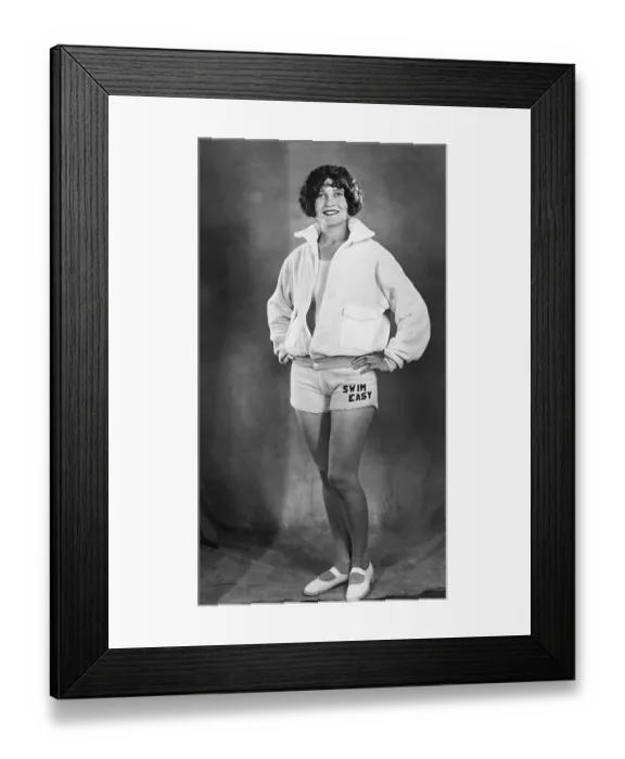 Framed Print : Portrait of happy young woman in sport outfit Framed Print : Portrait of happy young woman in sport outfit