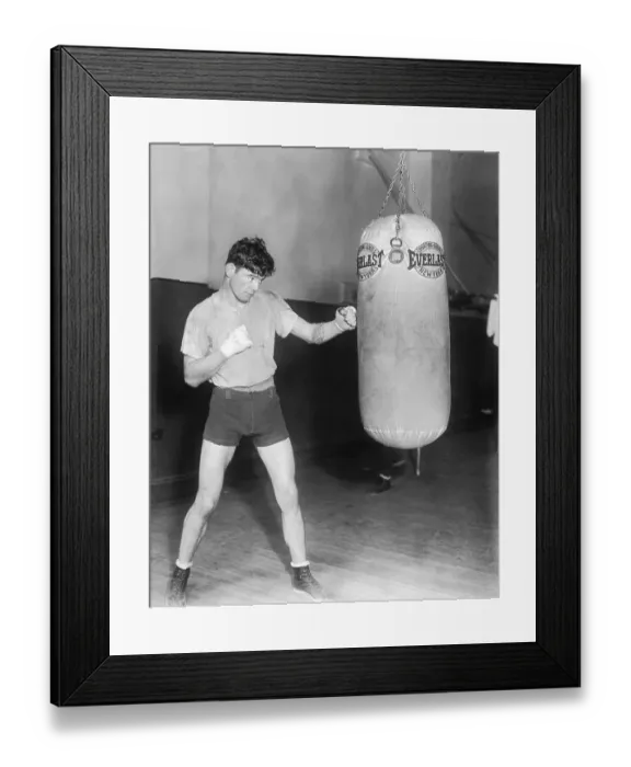 Framed Print : James Braddock Training for Fight with Leo Lomski Framed Print : James Braddock Training for Fight with Leo Lomski