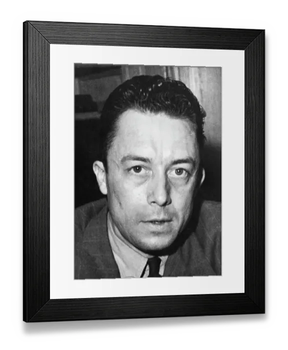Framed Print : Author and Philosopher Albert Camus Framed Print : Author and Philosopher Albert Camus