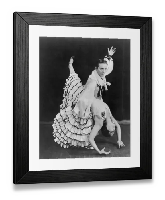 Framed Print : Latin Dance Team Striking Dramatic Pose Framed Print : Latin Dance Team Striking Dramatic Pose