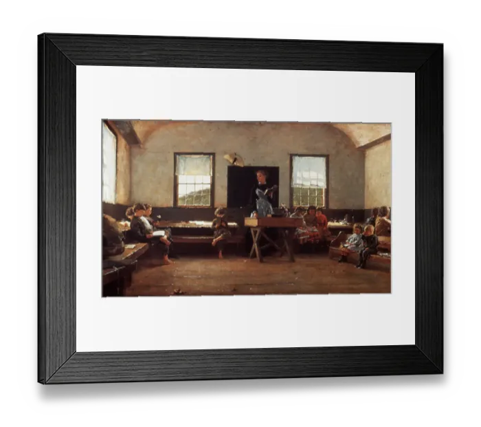 Framed Print : Winslow Homer: The Country School Framed Print : Winslow Homer: The Country School