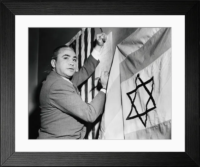 Framed Print : Barney Ross Signing Axis Consolidation Roll Framed Print : Barney Ross Signing Axis Consolidation Roll
