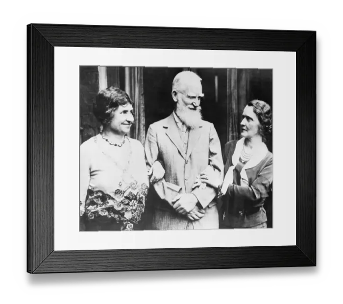 Framed Print : George Bernard Shaw and Friends Framed Print : George Bernard Shaw and Friends