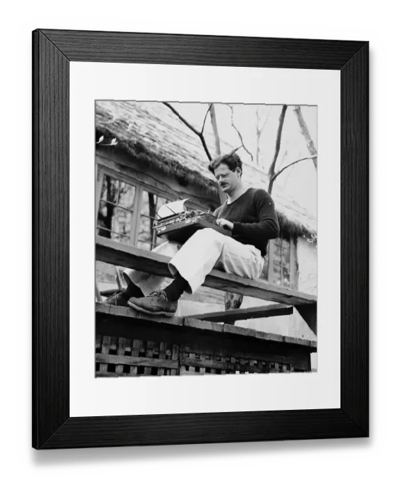 Framed Print : Norman Corwin Typing Manuscript Framed Print : Norman Corwin Typing Manuscript