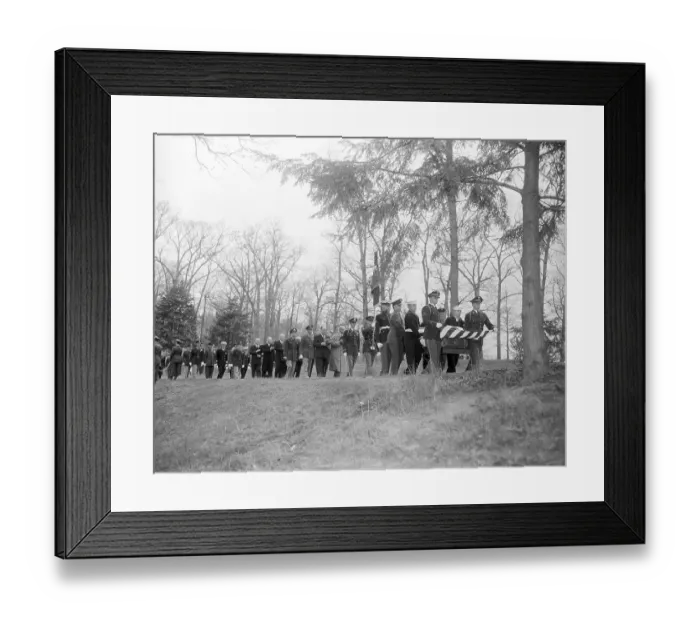 Framed Print : Officers Carrying a Casket