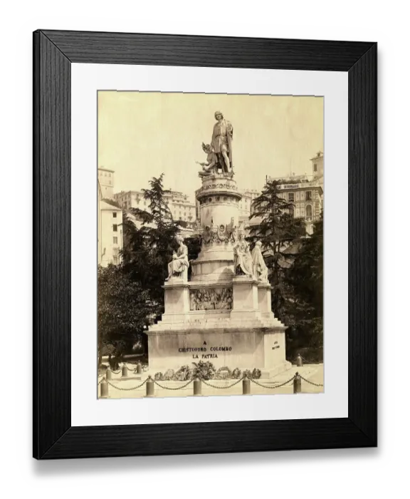 Framed Print : Statue of Christopher Columbus Framed Print : Statue of Christopher Columbus