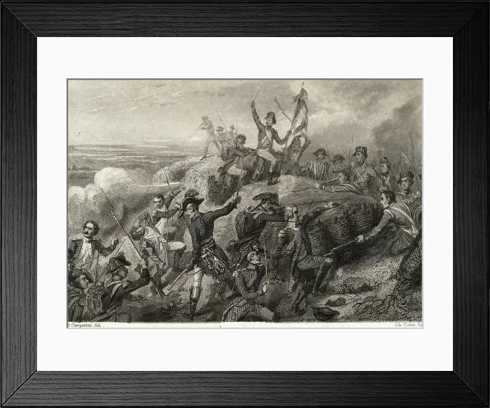 Framed Print : Napoleon and Army Fighting Battle Framed Print : Napoleon and Army Fighting Battle