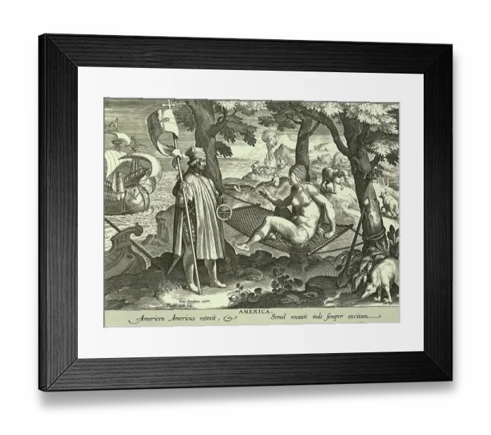 Framed Print : Scene from America Discoveries Framed Print : Scene from America Discoveries