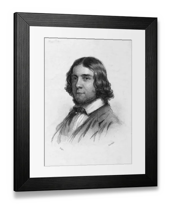 Framed Print : Portrait of Author James Russel Lowell Framed Print : Portrait of Author James Russel Lowell