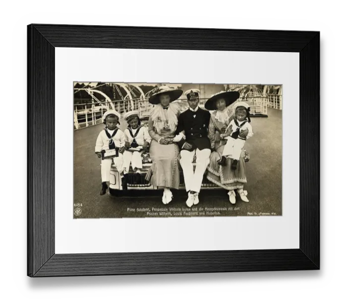 Framed Print : William II with His Family