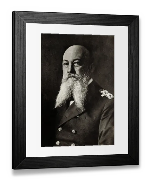 Framed Print : Prussian Naval Commander Alfred von Tirpitz