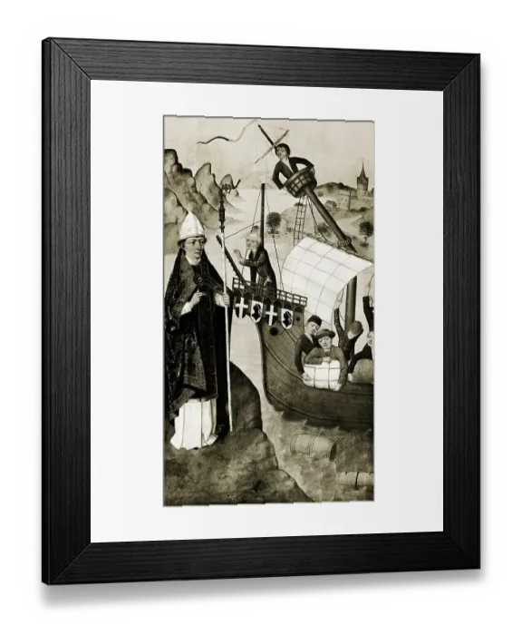 Framed Print : St Nicholas Saving Shipwrecked Sailors Framed Print : St Nicholas Saving Shipwrecked Sailors