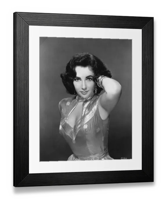 Framed Print : Liz Taylor In Seductive Pose Framed Print : Liz Taylor In Seductive Pose
