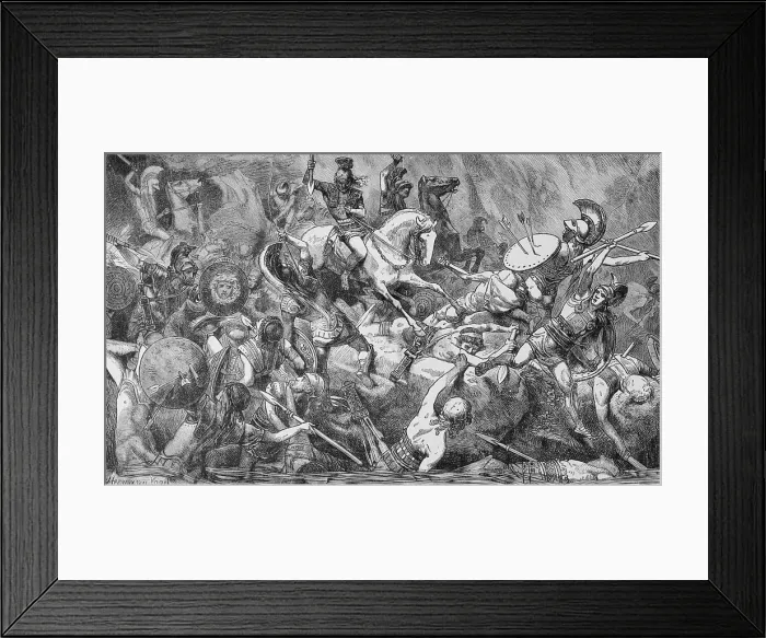 Framed Print : Destruction of Athenian Army Framed Print : Destruction of Athenian Army