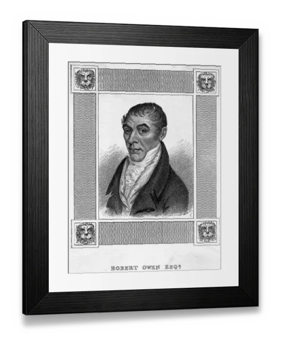 Framed Print : Portrait of Robert Owen ESQ Framed Print : Portrait of Robert Owen ESQ