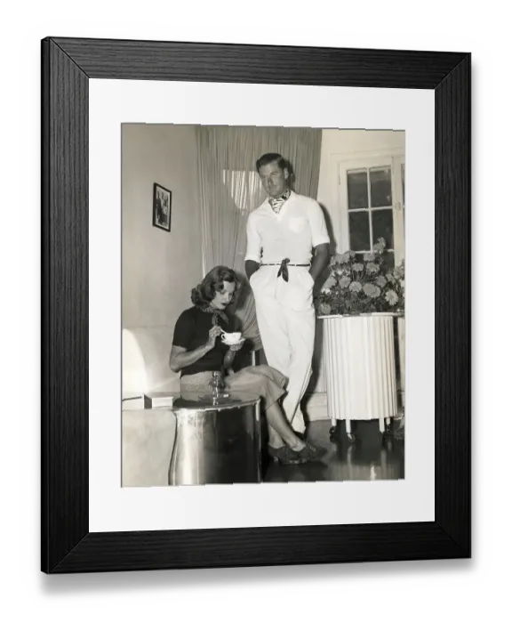Framed Print : Portrait of Errol Flynn and Lili Damita Framed Print : Portrait of Errol Flynn and Lili Damita
