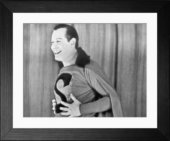 Framed Print : Milton Berle Dressed As Superman Framed Print : Milton Berle Dressed As Superman