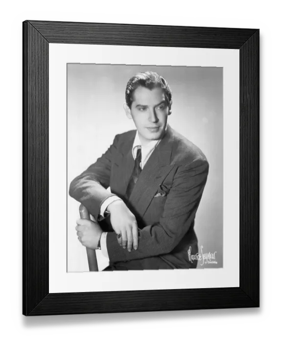 Framed Print : Milton Berle Seated In A Chair