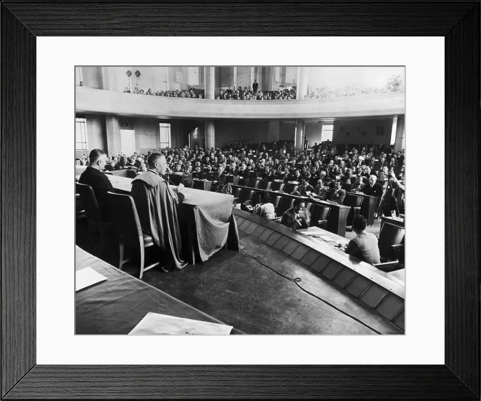 Framed Print : Gen View Of League Of Nations Framed Print : Gen View Of League Of Nations