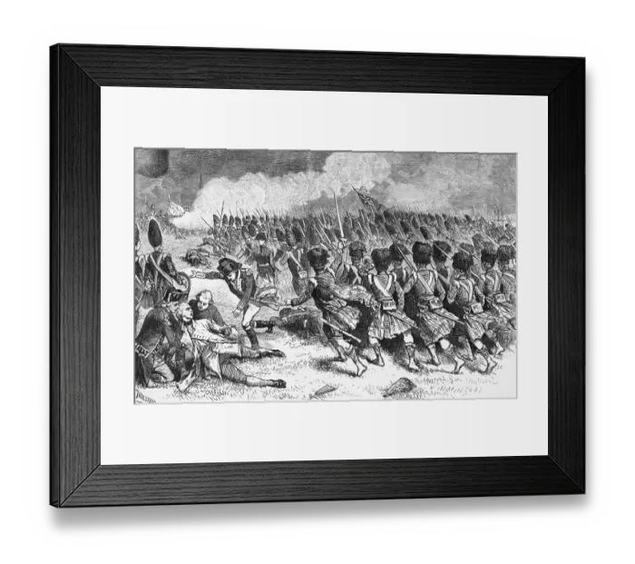 Framed Print : Battle Scene From French and Indian War Framed Print : Battle Scene From French and Indian War