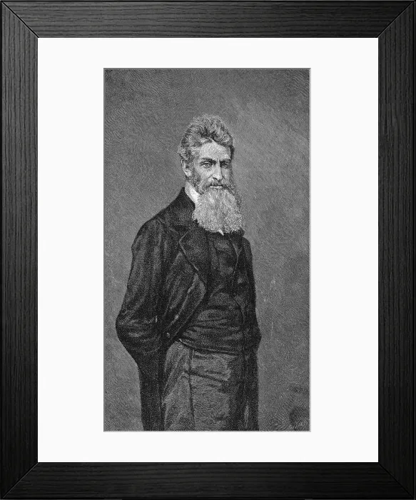 Framed Print : Engraved Portrait of Abolitionist John Brown Framed Print : Engraved Portrait of Abolitionist John Brown