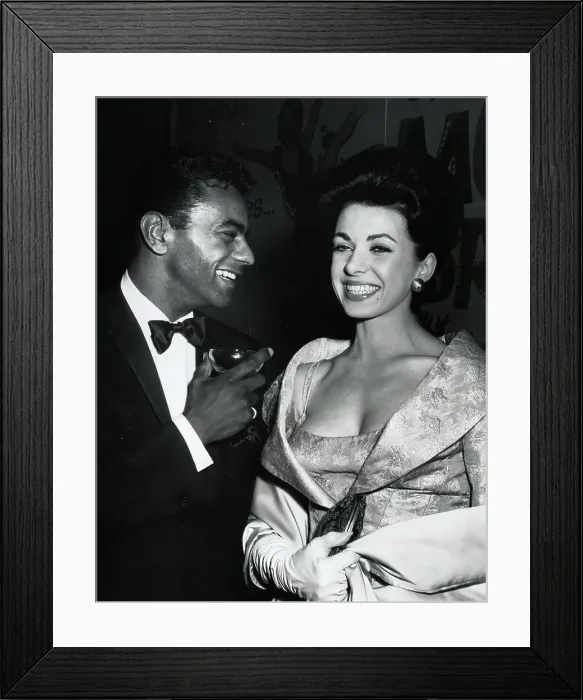 Framed Print : Johnny Mathis and Carmen Phillips Framed Print : Johnny Mathis and Carmen Phillips