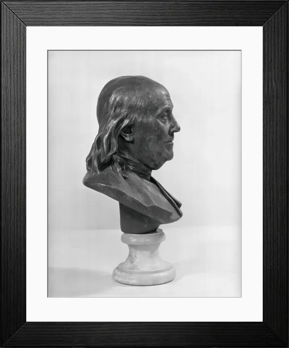 Framed Print : Profile of Benjamin Franklin Statue Framed Print : Profile of Benjamin Franklin Statue