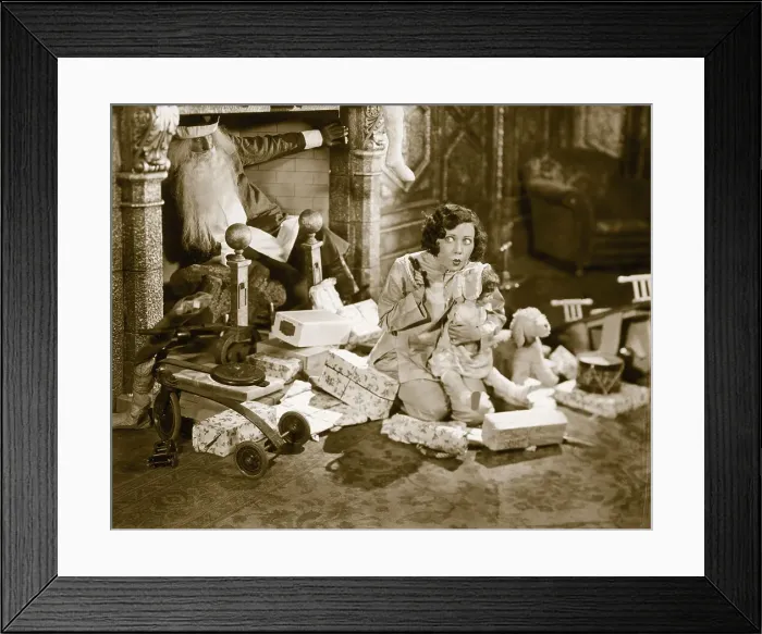 Framed Print : Marion Byron Waiting For Santa Claus Framed Print : Marion Byron Waiting For Santa Claus