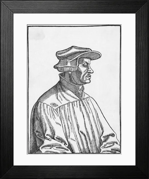 Framed Print : Protestant Reformer Huldrych Zwingli