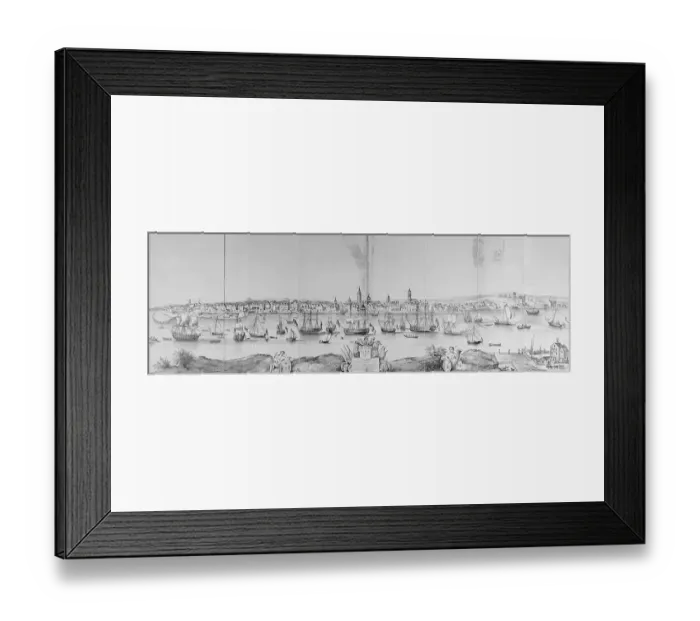 Framed Print : Depiction of Early New York City Framed Print : Depiction of Early New York City