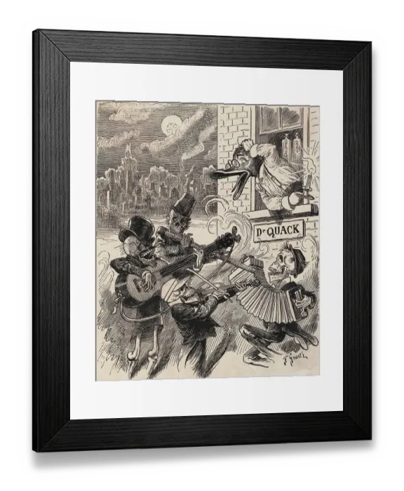 Framed Print : Patients Serenading the Village Doctor Framed Print : Patients Serenading the Village Doctor