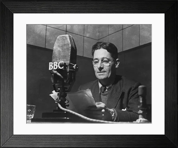 Framed Print : Howard Walter Florey Reading Off Papers Framed Print : Howard Walter Florey Reading Off Papers