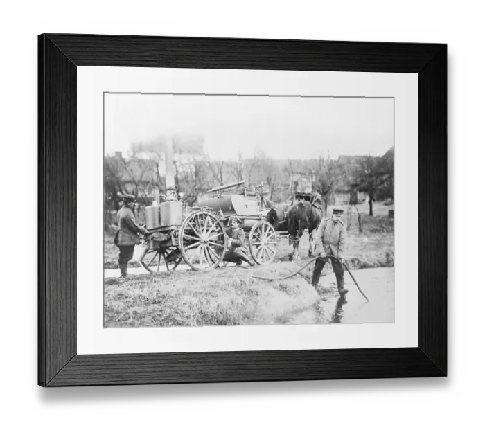 Framed Print : Rally of German Students