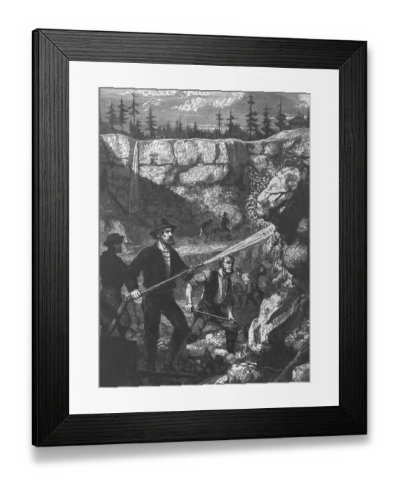Framed Print : Miners Shoveling Framed Print : Miners Shoveling