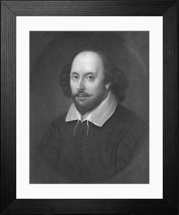 Framed Print : Portrait of Shakespeare Framed Print : Portrait of Shakespeare