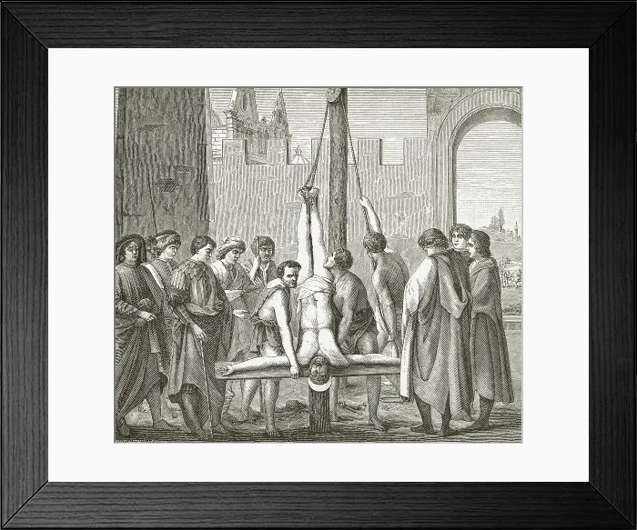 Framed Print : St. Peter on Cross Framed Print : St. Peter on Cross