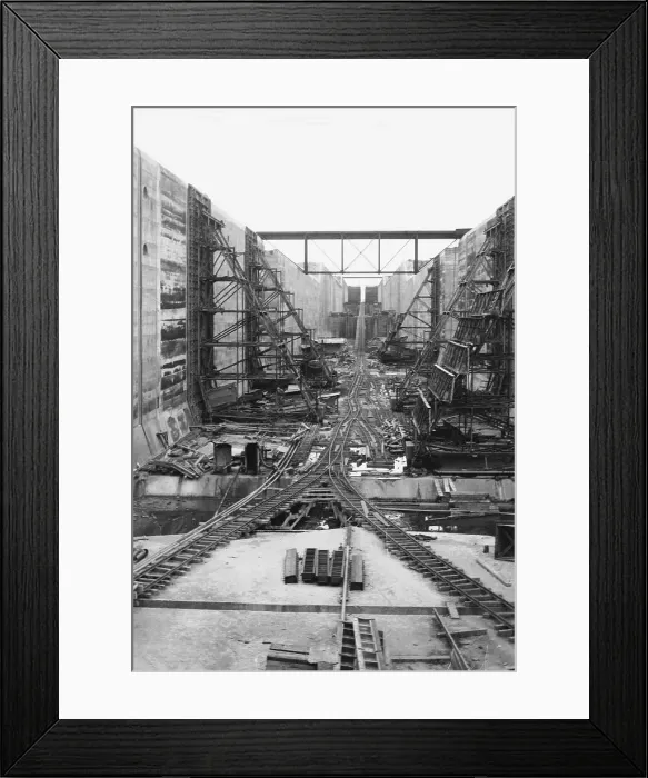 Framed Print : Panama Canal Under Construction Framed Print : Panama Canal Under Construction
