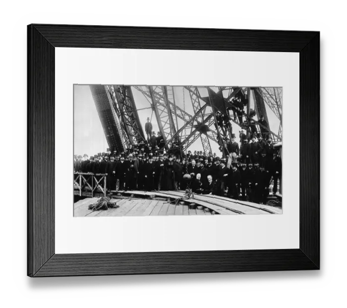 Framed Print : Journalists Touring Eiffel Tower Framed Print : Journalists Touring Eiffel Tower