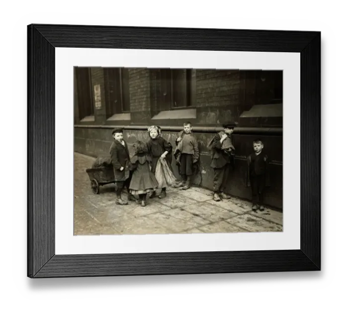 Framed Print : Children in Slum District Framed Print : Children in Slum District