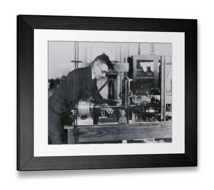 Framed Print : Doctor Vannevar Bush Busy at Work Framed Print : Doctor Vannevar Bush Busy at Work