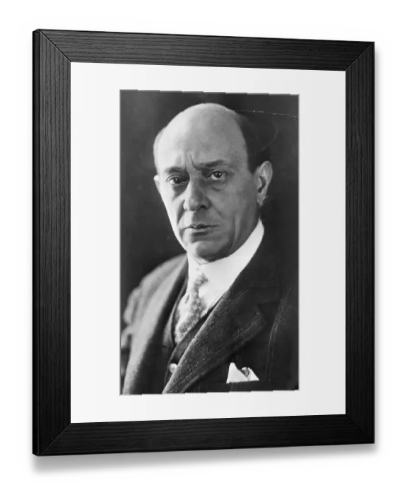 Framed Print : Arnold Schoenberg in Pensive Mood Framed Print : Arnold Schoenberg in Pensive Mood