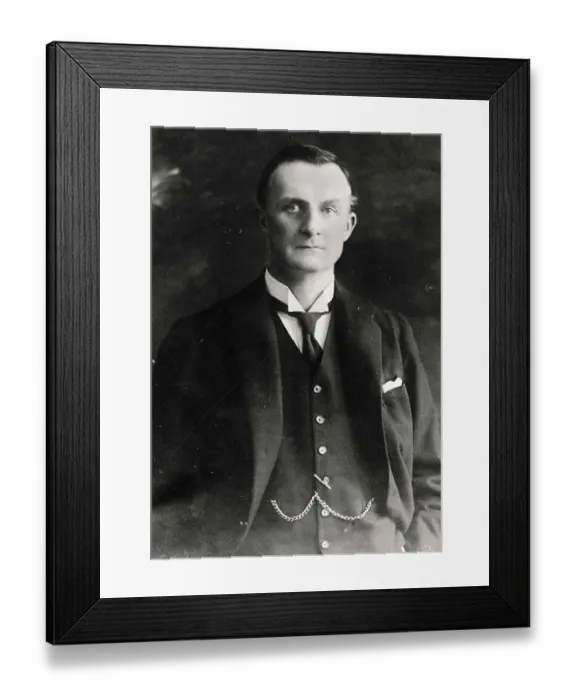 Framed Print : Edward Grey Posing