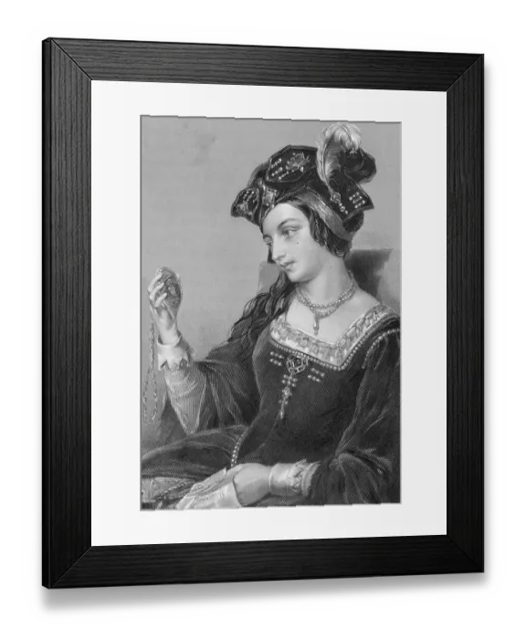 Framed Print : Portrait of Anne Boleyn Framed Print : Portrait of Anne Boleyn