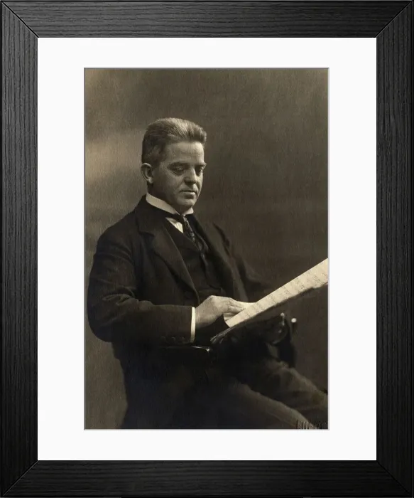 Framed Print : Portrait of Danish Composer Carl Nielsen Framed Print : Portrait of Danish Composer Carl Nielsen