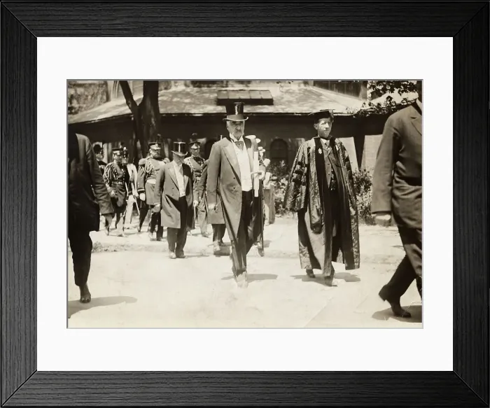 Framed Print : J. P. Morgan Walking in Harvard Procession Framed Print : J. P. Morgan Walking in Harvard Procession
