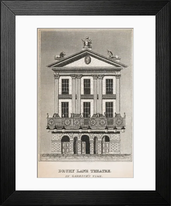 Framed Print : London's Drury Lane Theater