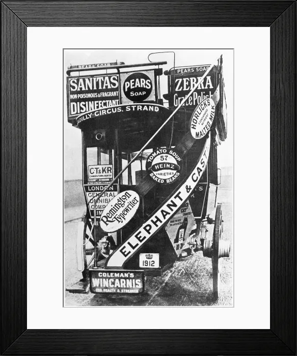 Framed Print : London Horse Bus
