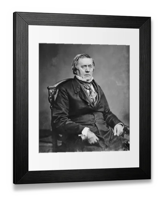 Framed Print : Portrait of Professor Joseph Henry Reclining Framed Print : Portrait of Professor Joseph Henry Reclining